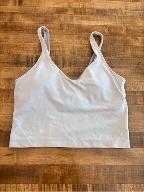 Lululemon align crop bra top white size 6
